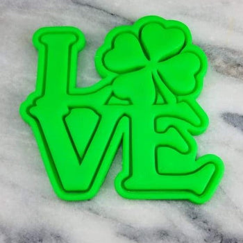 St Patricks Day Love Cookie Cutter  Stamp & Outline #1