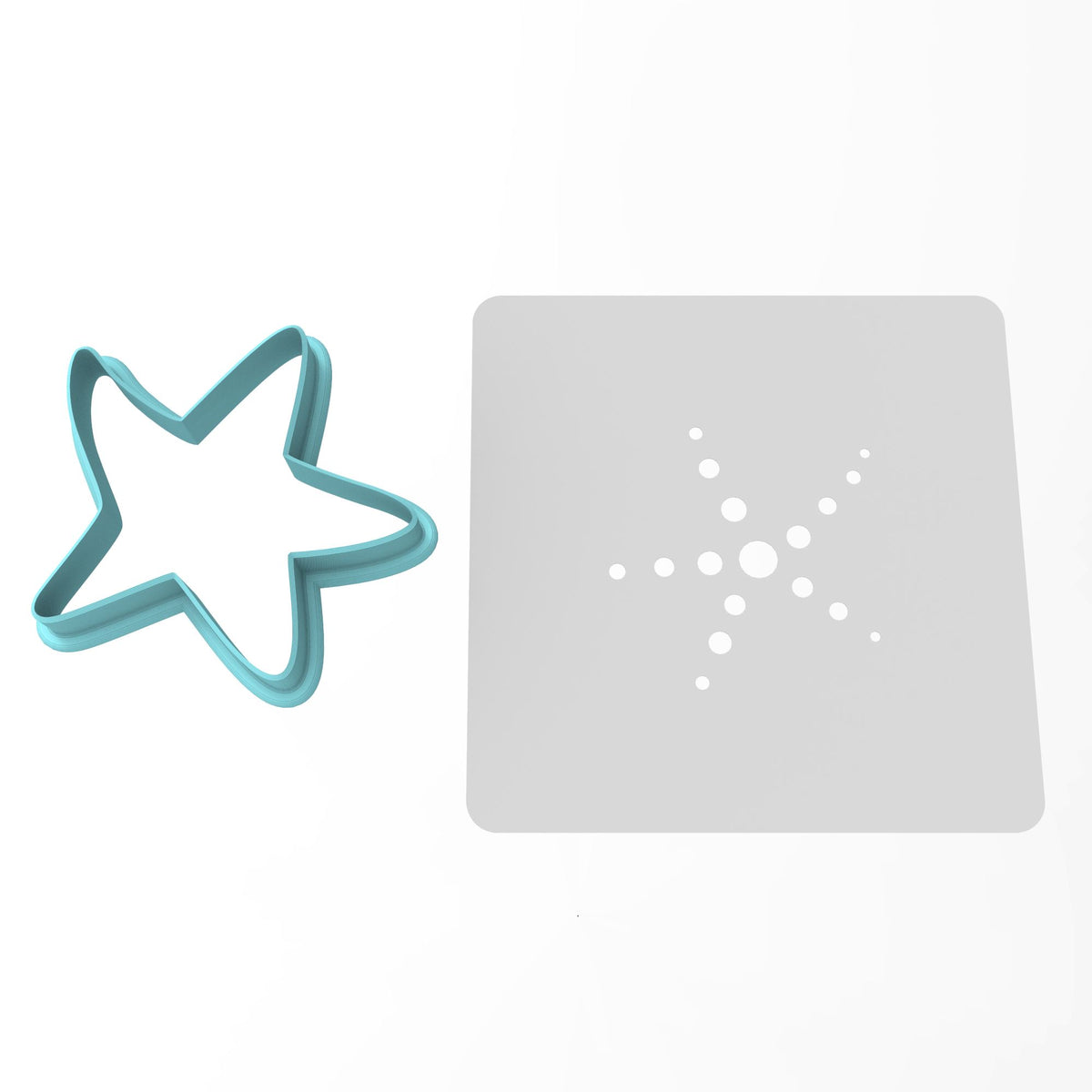 Starfish Cookie Cutter | Stamp | Stencil #1