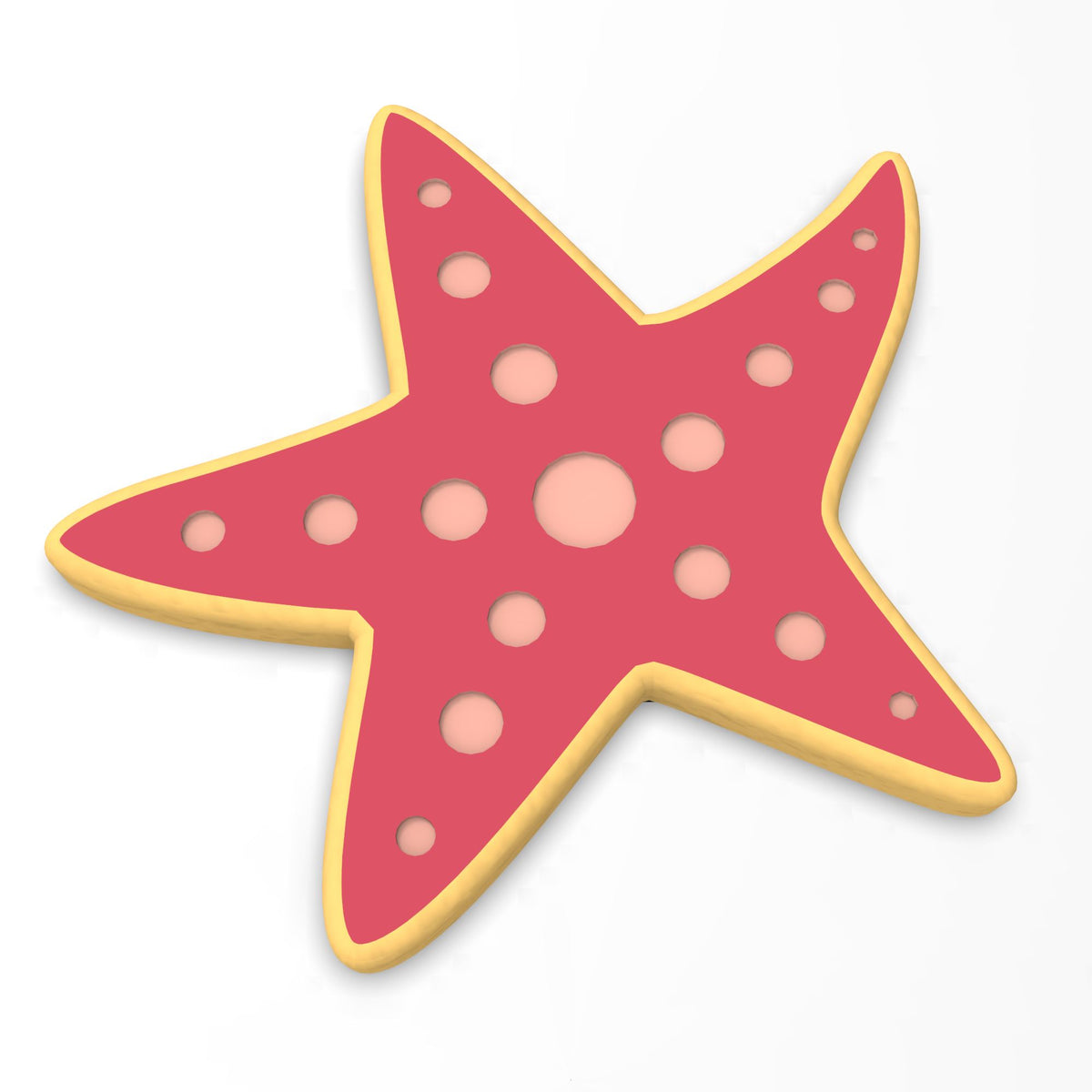 Starfish Cookie Cutter | Stamp | Stencil #1