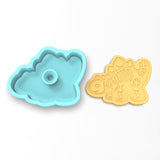 Stegosaurus Bones Cookie Cutter | Stamp | Stencil #1