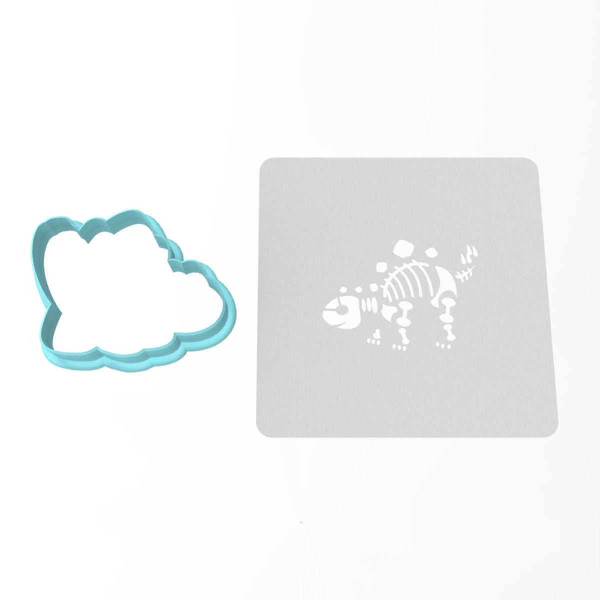 Stegosaurus Bones Cookie Cutter | Stamp | Stencil #1