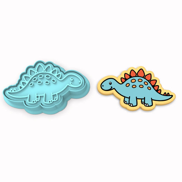 Stegosaurus  Dinosaur Cute Cookie Cutter | Stamp | Stencil #1