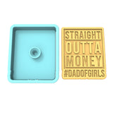Straight Outta Money Cookie Cutter | Stamp | Stencil #1 Wedding / Baby / V Day Cookie Cutter Lady 