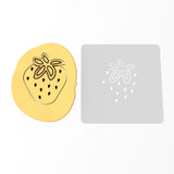 Strawberry Cookie Cutter | Stamp | Stencil #1
