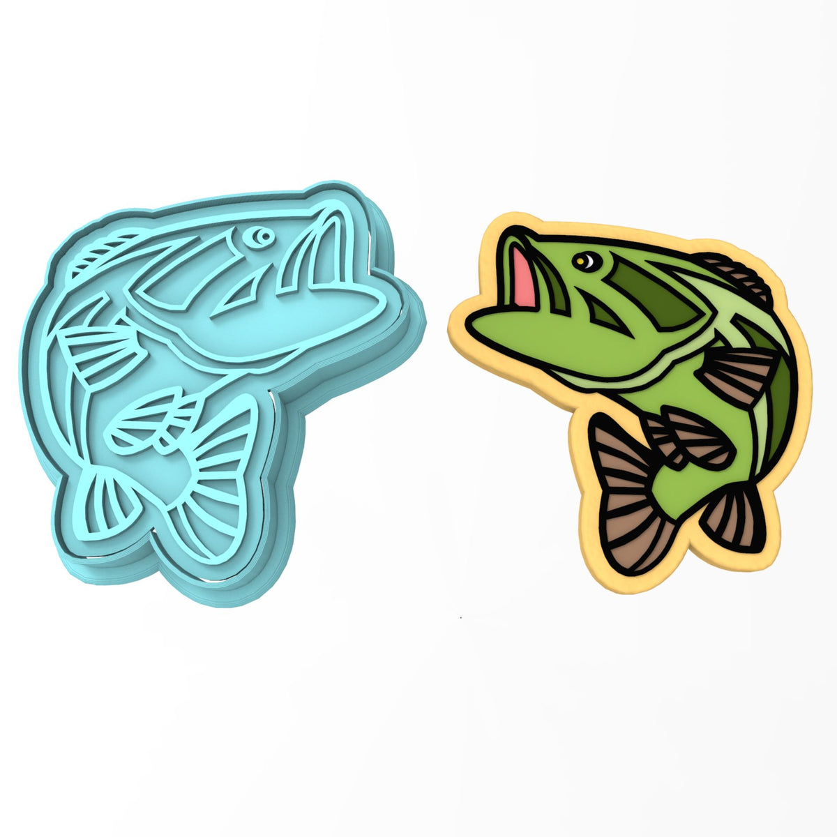 Striped Bass Cookie Cutter | Stamp | Stencil #1