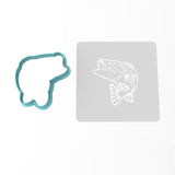 Striped Bass Cookie Cutter | Stamp | Stencil #1