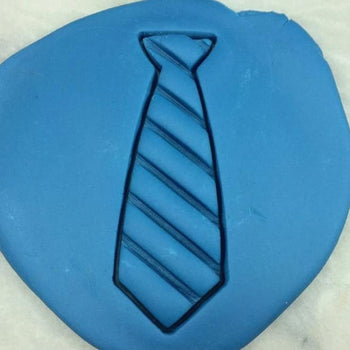Striped Tie Cookie Cutter Detailed