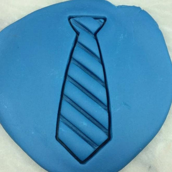 Striped Tie Cookie Cutter Detailed