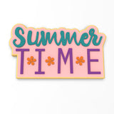 Summer Time Cookie Cutter | Stamp | Stencil #1