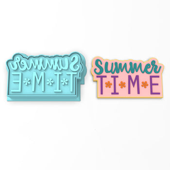 Summer Time Cookie Cutter | Stamp | Stencil #1