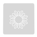 Sunflower Cookie Cutter | Stamp | Stencil #2A Animals & Dinosaurs Cookie Cutter Lady MINI - 2 Inches (5cm) Stencil ONLY 