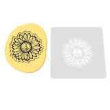 Sunflower Peace Cookie Cutter | Stamp | Stencil #1 Cookie Cutters Cookie Cutter Lady 2 Inch Small Cupcake Stamp Only Yes