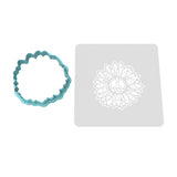 Sunflower Peace Cookie Cutter | Stamp | Stencil #1 Cookie Cutters Cookie Cutter Lady 2 Inch Small Cupcake Cutter Only Yes