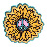 Sunflower Peace Cookie Cutter | Stamp | Stencil #1 Cookie Cutters Cookie Cutter Lady 