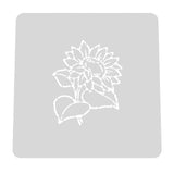 Sunflower Stem Cookie Cutter | Stamp | Stencil Animals & Dinosaurs Cookie Cutter Lady MINI - 2 Inches (5cm) Stencil ONLY 