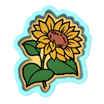 Sunflower Stem Cookie Cutter | Stamp | Stencil Animals & Dinosaurs Cookie Cutter Lady 