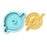 Super Dad Cape Cookie Cutter | Stamp | Stencil #1 Boys/ Army / Outdoorsman Cookie Cutter Lady 