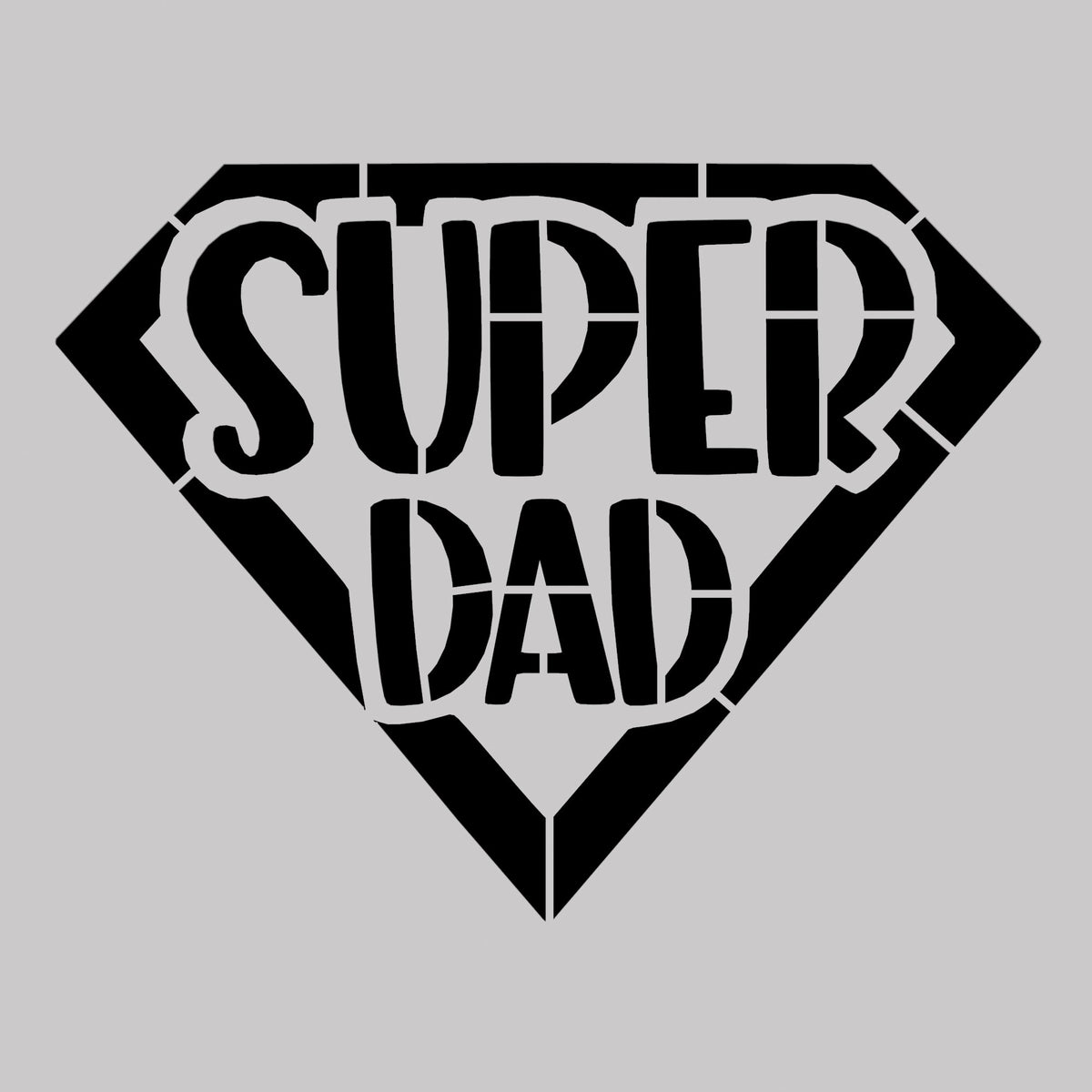 Super Dad Cookie Cutter | Stamp | Stencil #1