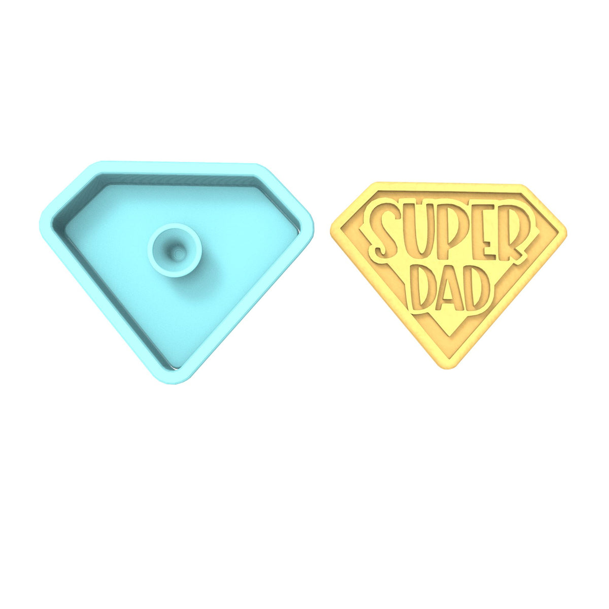 Super Dad Cookie Cutter | Stamp | Stencil #1