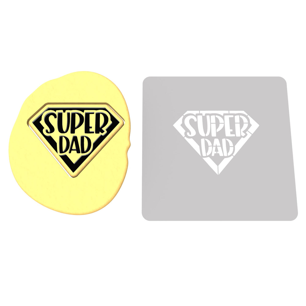 Super Dad Cookie Cutter | Stamp | Stencil #1