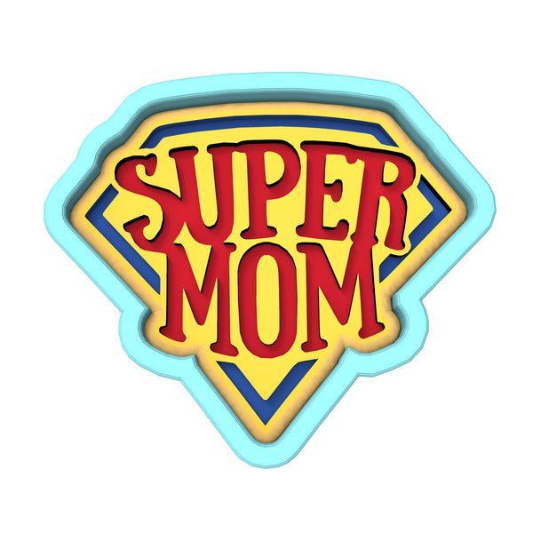 Super Mom Cookie Cutter | Stamp | Stencil Animals & Dinosaurs Cookie Cutter Lady 
