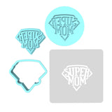 Super Mom Cookie Cutter | Stamp | Stencil Animals & Dinosaurs Cookie Cutter Lady MINI - 2 Inches (5cm) **FULL SET BUNDLE** Cutter + Stamp + Stencil + Debosser **BEST DEAL** 