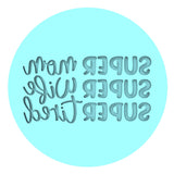Super Mom Super Wife Cookie Cutter | Stamp | Stencil Animals & Dinosaurs Cookie Cutter Lady MINI - 2 Inches (5cm) Debosser ONLY 