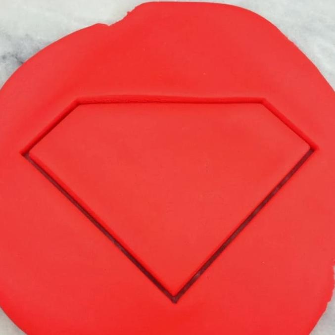 Super Shield Diamond Cookie Cutter Comic Book / Vehicles Cookie Cutter Lady 