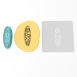 Surfboard Cookie Cutter | Stamp | Stencil #1