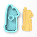 Surfer Cookie Cutter | Stamp | Stencil #2