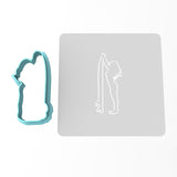 Surfer Cookie Cutter | Stamp | Stencil #2