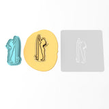 Surfer Cookie Cutter | Stamp | Stencil #2