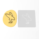 Surfer Cookie Cutter | Stamp | Stencil #3