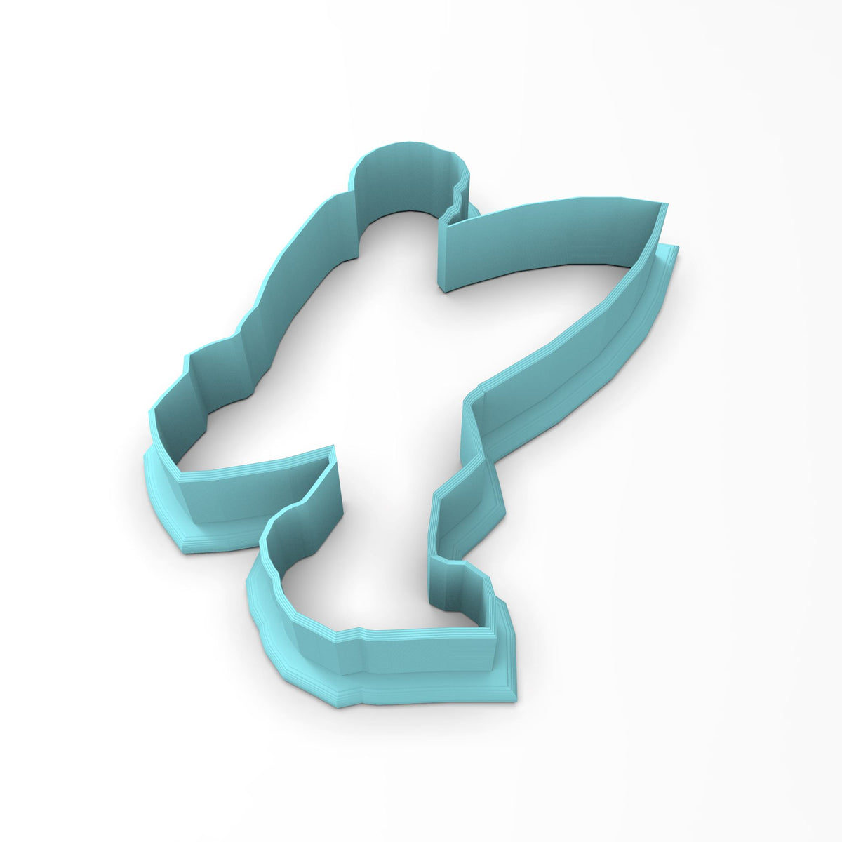 Surfer Cookie Cutter | Stamp | Stencil #3