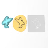 Surfer Cookie Cutter | Stamp | Stencil #3