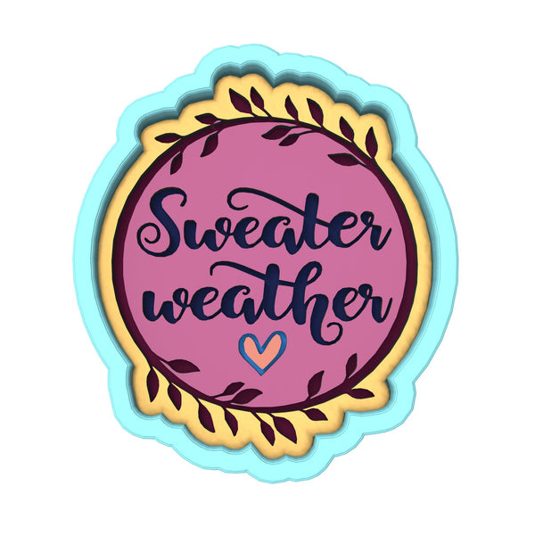 Sweater Weather Cookie Cutter | Stamp | Stencil #2