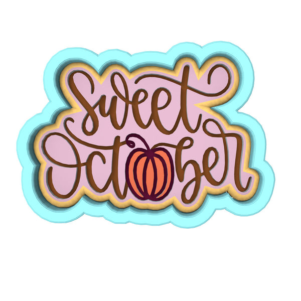 Sweet October Cookie Cutter | Stamp | Stencil #1