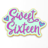 Sweet Sixteen Cookie Cutter | Stamp | Stencil #1
