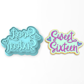 Sweet Sixteen Cookie Cutter | Stamp | Stencil #1