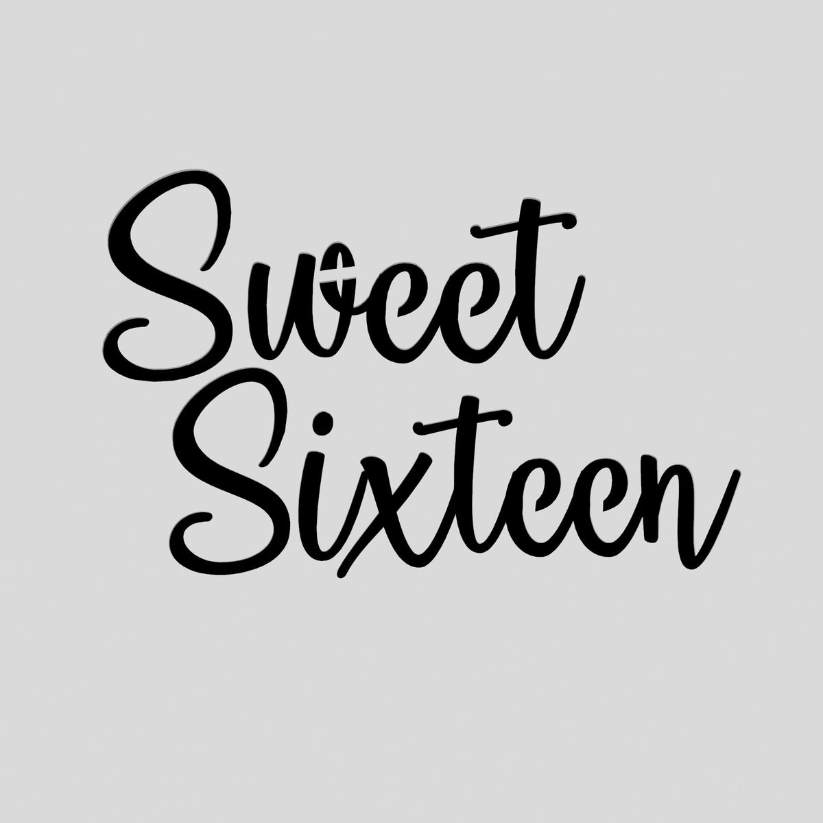Sweet Sixteen Cookie Cutter | Stamp | Stencil #2