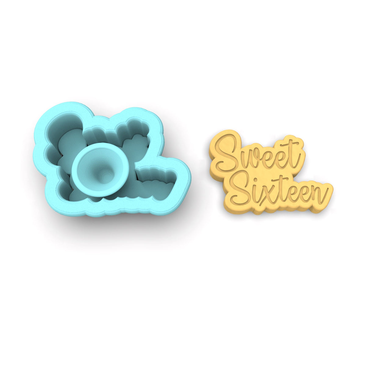 Sweet Sixteen Cookie Cutter | Stamp | Stencil #2