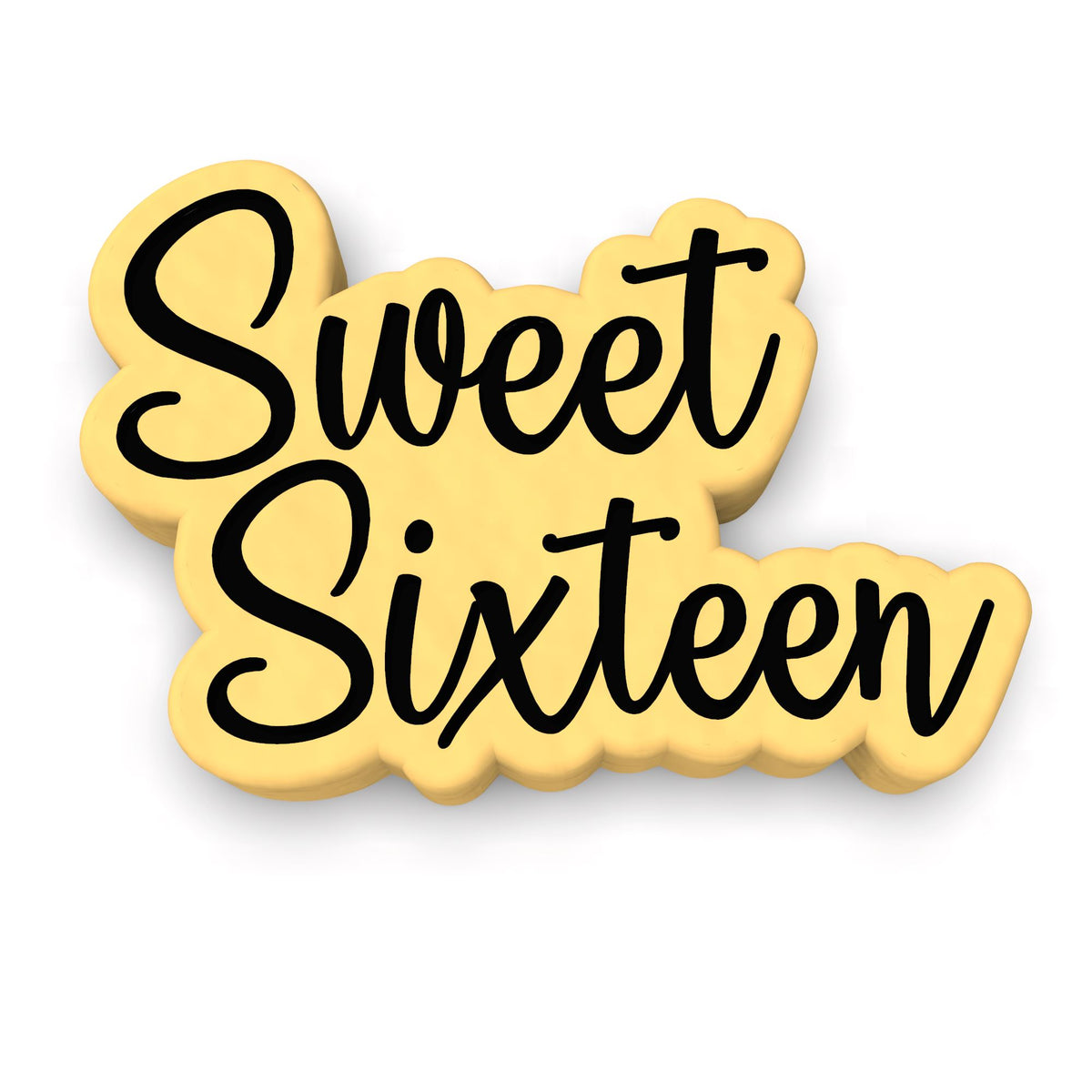 Sweet Sixteen Cookie Cutter | Stamp | Stencil #2