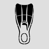 Swim Flipper Cookie Cutter | Stamp | Stencil #1