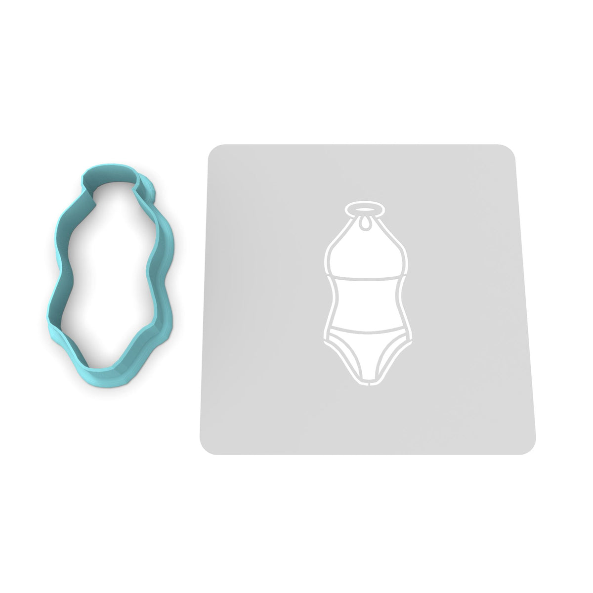 Swimsuit Cutter and Stamp Cookie Cutter | Stamp | Stencil #1