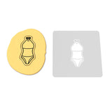 Swimsuit Cutter and Stamp Cookie Cutter | Stamp | Stencil #1