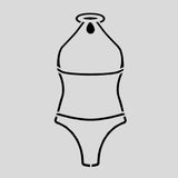 Swimsuit Cutter and Stamp Cookie Cutter | Stamp | Stencil #10