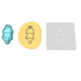 Swimsuit Cutter and Stamp Cookie Cutter | Stamp | Stencil #10