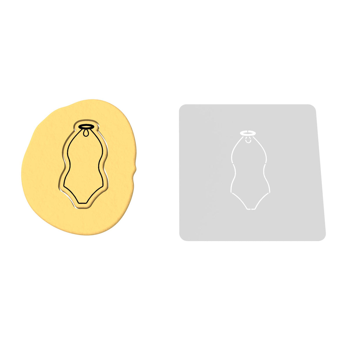 Swimsuit Cutter and Stamp Cookie Cutter | Stamp | Stencil #11