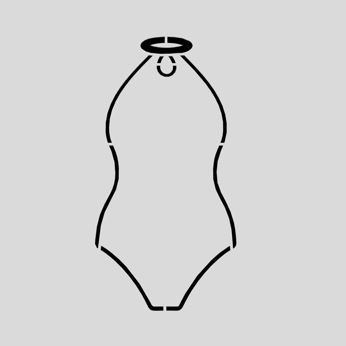Swimsuit Cutter and Stamp Cookie Cutter | Stamp | Stencil #11