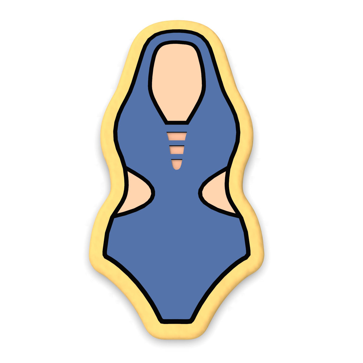 Swimsuit Cutter and Stamp Cookie Cutter | Stamp | Stencil #12